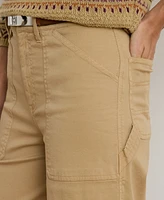 Lauren Ralph Petite Stretch Chino Wide-Leg Cropped Pant