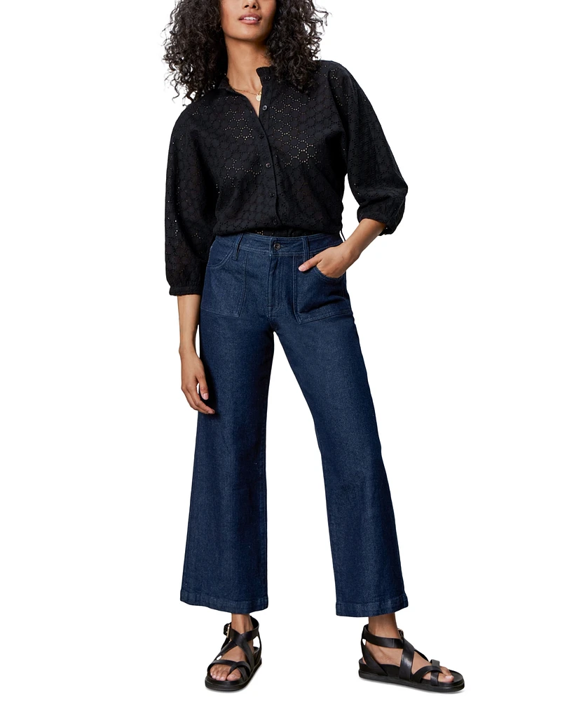 Sanctuary Women's Cotton Petal Drop Blouse