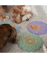 Enrichment Lick Mat: Sage Green Blooming Blossom