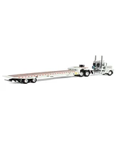 First Gear Dcp 1/64 White Peterbilt 389 with Landoll 440 Series Traveling Axle Trailer 60-2038