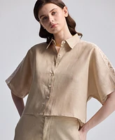 Reistor Women's Boxy Shirt with Lace