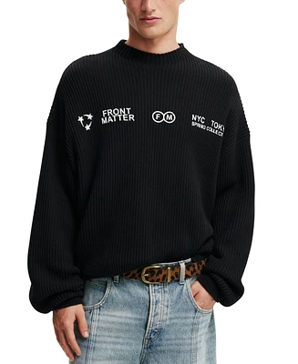 Cotton On Men's Relaxed Crew Knit Sweater