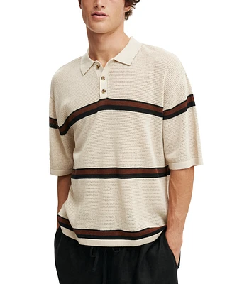 Cotton On Men's Knitted Polo Shirt
