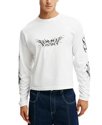 Cotton On Men's Cropped Long Sleeve T-Shirt