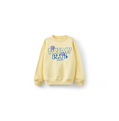 Cotton On Little Girls Sammy Oversized Crew