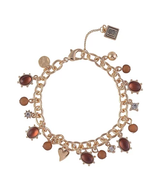 Laundry by Shelli Segal Gold Tone Charm Bracelet