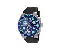 Invicta Men's Pro Diver Quartz Multifunction Blue Dial Polyurethane Watch