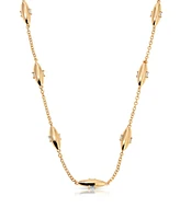 Ettika Oval Dome Baguette Simple Chain Necklace
