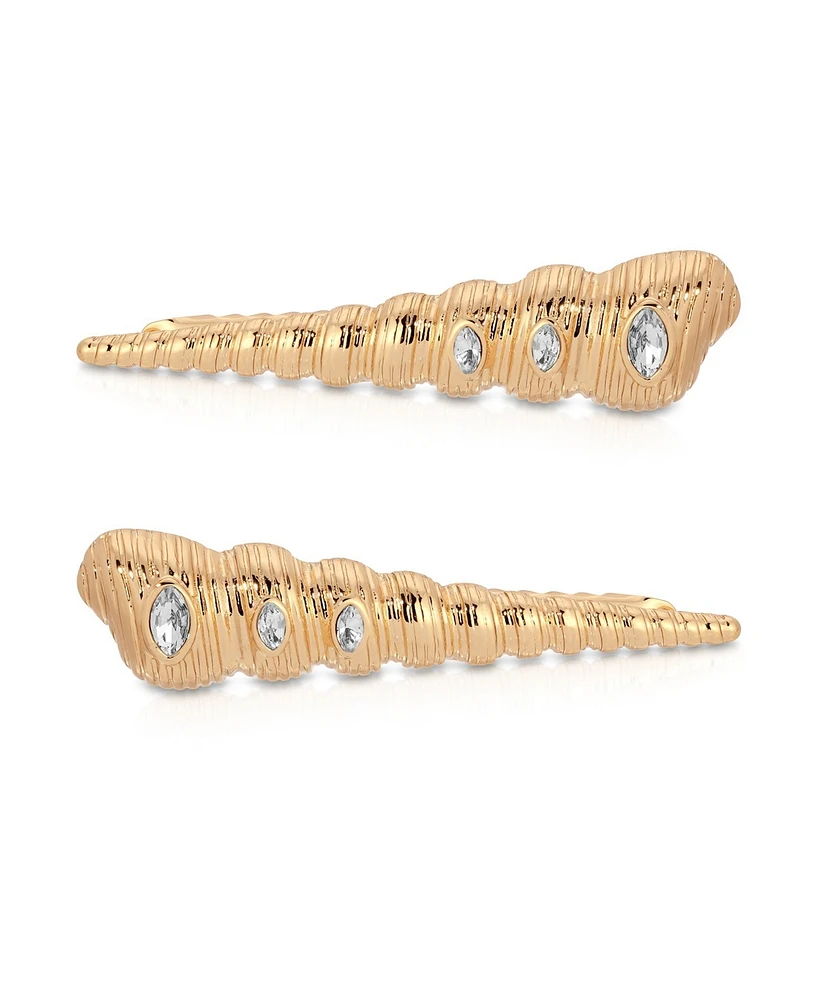 Ettika Capri Shell Barrette Set