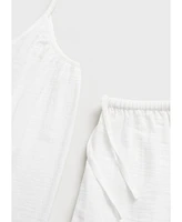 Mango Women's Plain Cotton Pajama Shorts