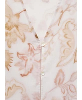 Mango Women's Floral Detail Pajama Top