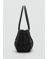 Mango Women's Crochet Shoulder Bag
