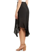 Bcx Juniors' Asymmetrical-Hem Gauzy Skirt