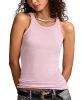 Lucky Brand Women's Ribbed Scoop-Neck Tank Top