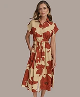 Donna Karan New York Women's Tie-Waist Shirtdress
