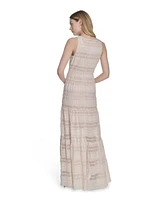 Eliza J Women's Jewel-Neck Sleeveless Maxi Dress
