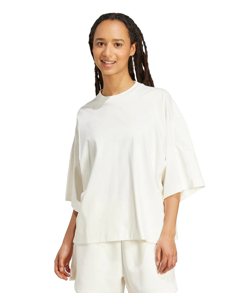 adidas Women's All Szn Soft Lux Loose Pull On T Shirt