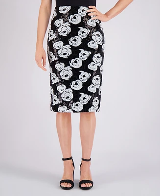 Muse Women's Sequined Pencil Skirt