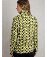 Weird Fish Women's Reena 1/4 Zip Printed Microfleece