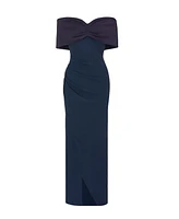 Quiz Women's Scuba Crepe Contrast Wrap Maxi Dress
