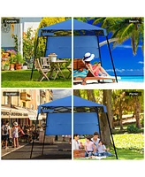 Gymax 7x7 Ft Slant Leg Pop-up Canopy Tent Shelter Adjustable Portable Carry Bag