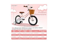 Kids Retro Bike with Adjustable Height and Basket Fun and Stylish Bicycle