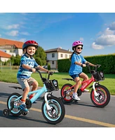 Kids Bike with Adjustable Handlebar and Saddle Perfect Bicycle for Children Aged 4-8 Years Old