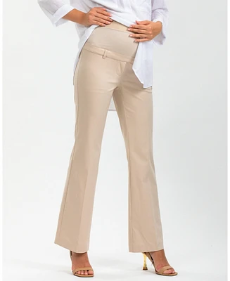 Pietro Brunelli Maternity Pull-On Flare Stretch Pants