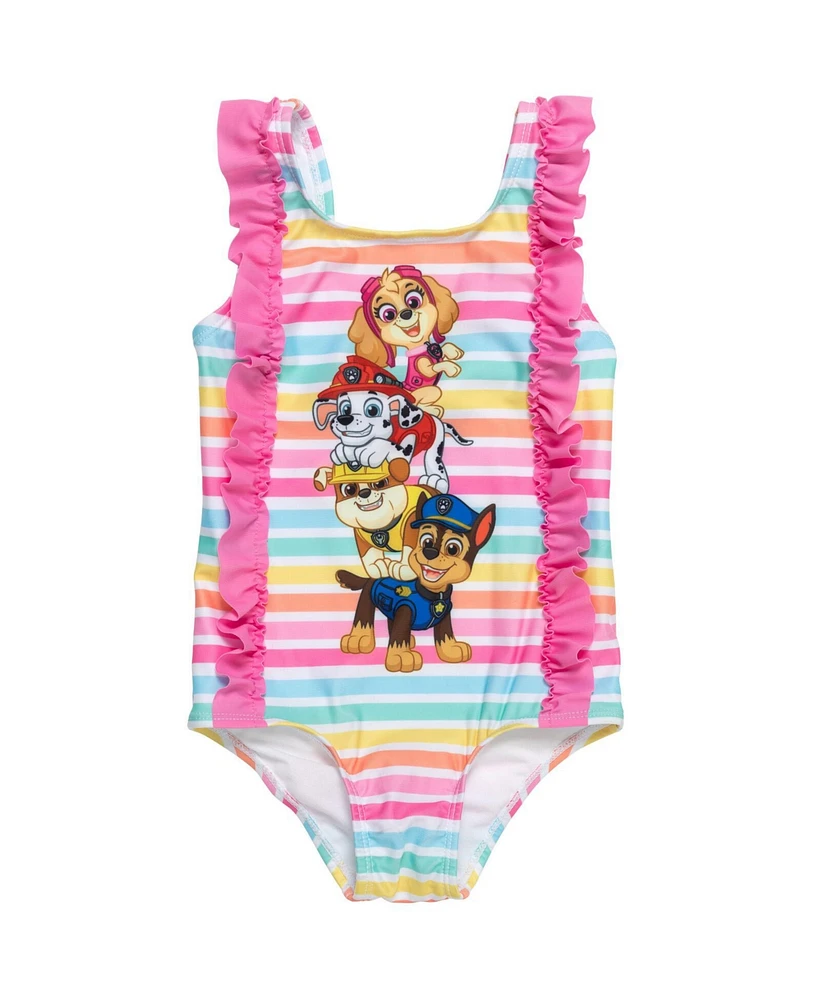 Paw Patrol Little Girls One Piece Bathing Suit