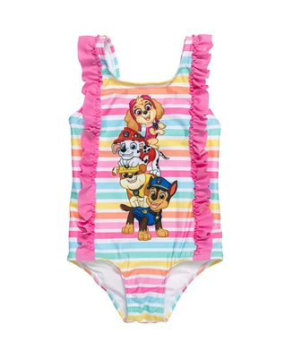 Paw Patrol Little Girls One Piece Bathing Suit