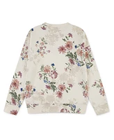 abercrombie kids Girls Floral Crewneck Sweatshirt
