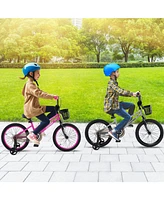 Kids Bike with Adjustable Seat and Transparent Chain Cover