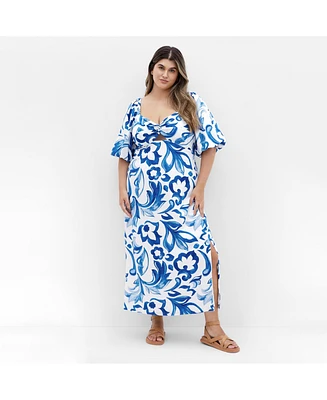 City Chic Plus Nala Midi Dress