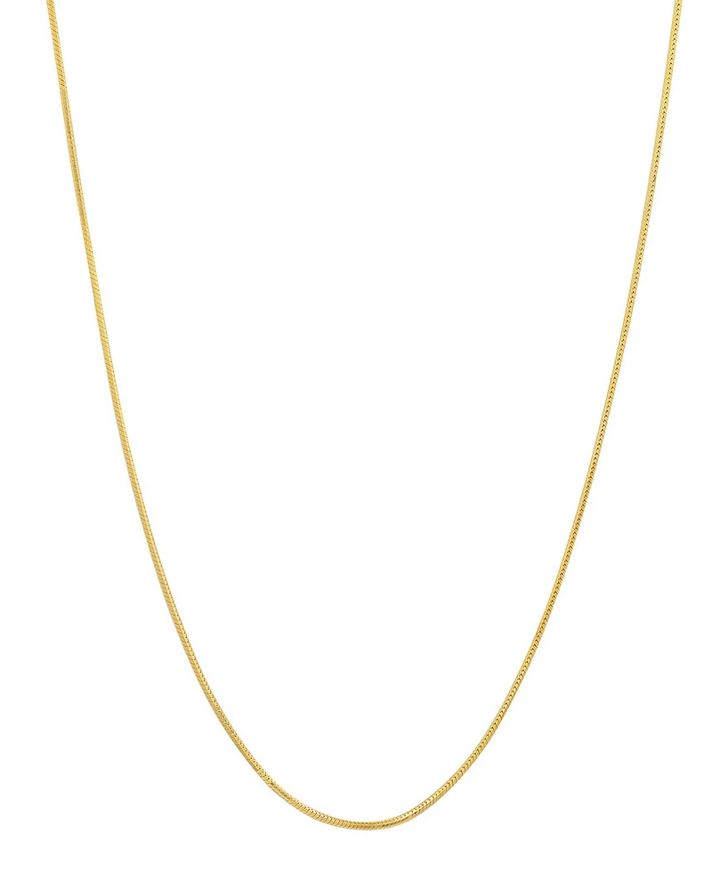 Steeltime Women's 14K Gold Plated Snake Chain Necklace