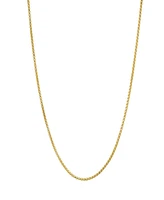 Steeltime Unisex 14K Gold Plated Box Chain Necklace