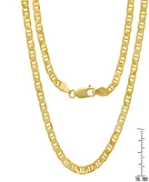 Steeltime Unisex 14K Gold Plated Mariner Superflat Necklace