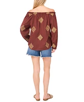 Vince Camuto Women's Cotton Off-The-Shoulder Blouse