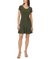 Sam & Jess Women's Godet String-Belt Dress