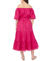 Vince Camuto Women's Off-The-Shoulder Tiered Maxi Dress