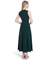 Calvin Klein Women's Sleeveless Midi A-Line Dress