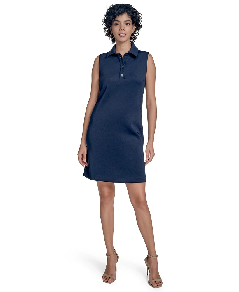 Calvin Klein Women's Sleeveless Scuba Sheath Dress