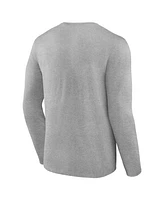 Fanatics Men's Steel Oklahoma City Thunder 2025 Nba Western Conference Champions Locker Room Long Sleeve T-Shirt