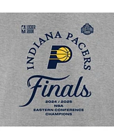Fanatics Men's Steel Indiana Pacers 2025 Nba Eastern Conference Champions Locker Room T-Shirt