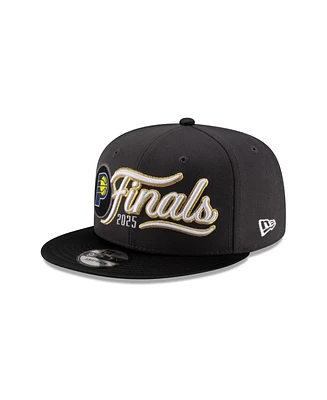 New Era Men's Charcoal/Black Indiana Pacers 2025 Nba Eastern Conference Champions Locker Room 9FIFTY Snapback Hat