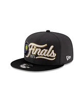 New Era Men's Charcoal/Black Indiana Pacers 2025 Nba Eastern Conference Champions Locker Room 9FIFTY Snapback Hat