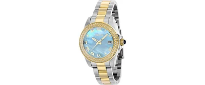 Invicta Women's Angel Quartz 3 Hand Light Dial Watch