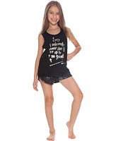 Harry Potter Girls' "Up To No Good" 2-Piece Racerback Pajama Short Kids Set