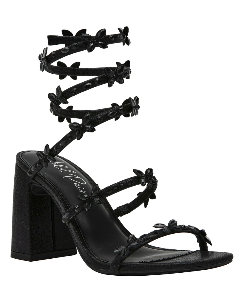 Wild Pair Women's Strappy Block Heel Evening Sandals, Exclusively at Macy's