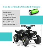 6V Kids Electric Atv 4 Wheels Ride-On Toy