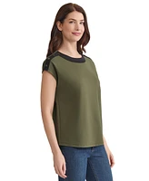 Jones New York Women's Embellished Drop Shoulder Top